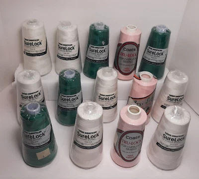 New Serger Thread 3000 Yard Cones Maxi-Lock SureLock Tru-Lock 14 Cones - Image 1 of 4