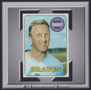 1969 Topps WAYNE CAUSEY #33 card NM-MT **Atlanta Braves** TD88 - Picture 1 of 2