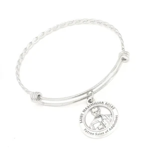 Heiliger Maximilian Kolbe Armband, Schutzpatron der Süchte, Genesungsgeschenke - Bild 1 von 1
