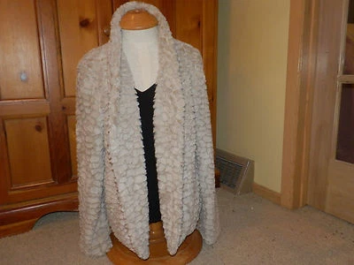 Chaqueta para mujer talla grande Frenchi chaqueta talla L chaqueta de piel sintética talla L tostada nueva con etiquetas Foto 1 de 4