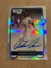 2012 Bowman Chrome Draft Draft Pick Autographs Refractor Austin Aune