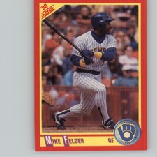 1990 Score Mike Felder Milwaukee Brewers #268