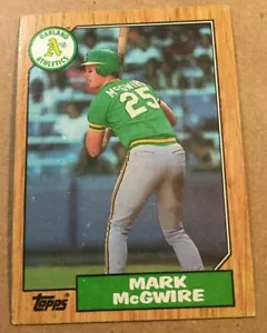 Topps Mark McGwire 1987 novato A's #366 - Imagen 1 de 2