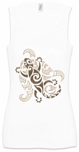 Tribal Gecko Damen Tank Top Azteken Maya Symbol Indianer Eidechse Salamander - Picture 1 of 1