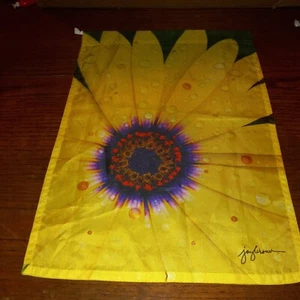 Sunflower Flower With Raindrops Joy Brown  Garden Flag - Picture 1 of 5