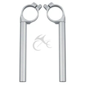 Aluminum Left & Right 50MM Clip on Handle Bars Fit For YAMAHA YZF R1 1998-2001 - Foto 1 di 12