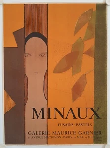 Affiche MINAUX 1970 Exposition Galerie Maurice Garnier Paris - Mourlot - Imagen 1 de 7