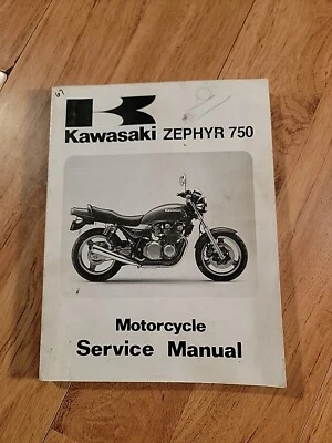 Kawasaki Motorcycle Zephyr 750 1991 P/N 99924-1138-01 manual de servicio (257) Foto 1 de 4