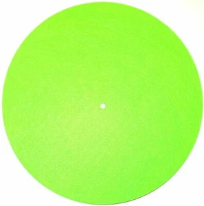 Filz Slipmat - Limettengrün - 12 Zoll LP Schallplatte DJ Pro Plattenspieler Slip Mat Vinyl - Bild 1 von 1