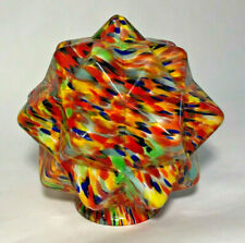 New Art Deco Starburst End Of Day Lamp Shade Globe, 3 1/4" Fitter, 7" Dia. SS960