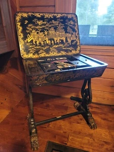 19th Century Chinese Export Sewing Table Stand - Picture 1 of 16