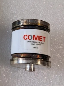 Condensador de vacío cometa AMAT 100pf 15/9kv sintonizador de RF - Imagen 1 de 1