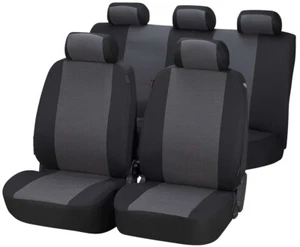 COPRISEDILI PER VOLVO S40 1996-2004 I 12435 NERI GRIGI FODERE AUTO COMPATIBILI - Foto 1 di 9