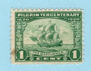 US Sc # 548, USED, 1920, The Mayflower 1¢ - Picture 1 of 1