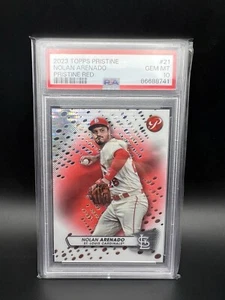 2023 Topps Pristine NOLAN ARENADO PSA 10 Red Refractor #’d 5/5 Cardinals - Picture 1 of 2