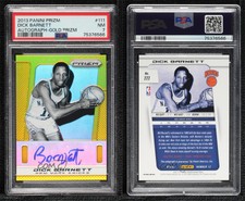 2013-14 Panini Prizm Auto Gold Prizm /10 Dick Barnett #111 PSA 7 Auto