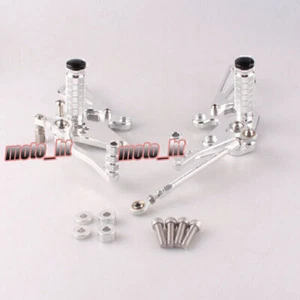 Adjustable Rearsets Rear Set Foot Peg Footrest For Kawasaki Ninja 250R 2008-2012 - Picture 1 of 6