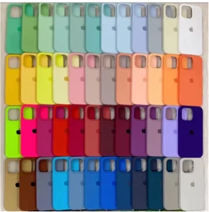 Luxury Original Silicone Case for Apple iPhone 16 15 13 11 12 14 Pro Max Officia - Picture 1 of 34