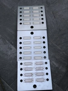 3 Campanello Placca modulo Citofono alluminio Vintage Gegensprechanlage - Foto 1 di 11