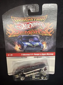 71 MUSTANG F/C Hot Wheels Drag Strip Demons Real Riders Plueger Gyger - Picture 1 of 4