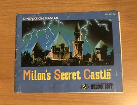 Milon&rsquo;s Secret Castle - Nintendo NES - Instruction Manual Only - INCOMPLETE