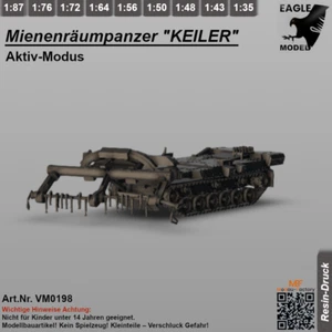 Carro armato sgombrante "KEILER" modalità attiva - NUOVO - replica - Foto 1 di 6
