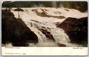 Postal Columbia Británica BC Nelson Kootenay Falls Canadá - Imagen 1 de 2