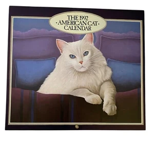 1992 American Cats Calendar Lowell Herrero Unmarked Vtg - Picture 1 of 10