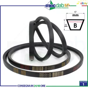 Cinghia Trapezoidale Sezione B 17 x 11 mm Per Pulegge Agricole e Industriali - Foto 1 di 6