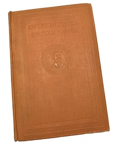 Almost Antique Hardback Book - On Life and Letters, 1924, by Anatole France - Picture 1 of 8
