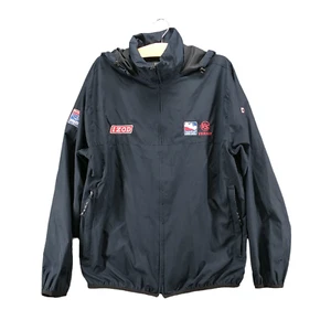 IZOD XFG Men's Full Zip Hooded Jacket Blue Small Indy Car Series Versus Logo - Picture 1 of 17