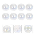  8 Pcs DIY Earring Pendants Circle Beads Clear Round Necklace The Bubble Manual