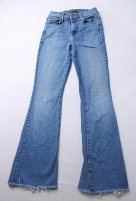 Pantalones de mezclilla acampanados MOTHER para mujer The Weekender Fray tiro medio MP7 Meet lindos talla 26 Foto 1 de 4