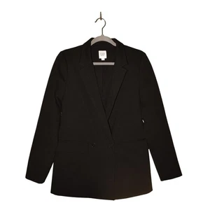 Blazer GAP $108 Clásico Novia Doble Pecho Negro Ponte Tejido Talla 6 - Imagen 1 de 3