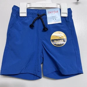 Cat & Jack Quick Dry Stretch Blue Shorts Toddler Boys size 3T - Picture 1 of 8