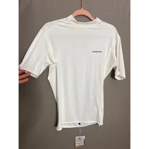 Camisa Pullover Patagonia NUEVA CON ETIQUETAS Para Hombre Grande Blanca Manga Corta UPF 50+ Rashguard - Imagen 1 de 15
