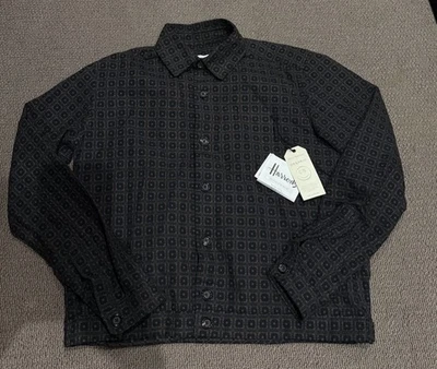 Oliver Spencer Brown Organic Cotton Milford Overshirt Size M Black & Brown - image 1 of 4