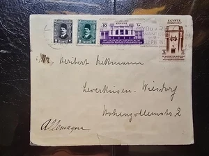 Egypt, 1936 Cover to Germany with Machine Cancel & 1936 Commemorative Stamps - Picture 1 of 1