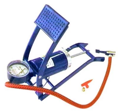 100 PSI Foot Pump with Gauge – Compact & Fast Pumping Action - image 1 of 4