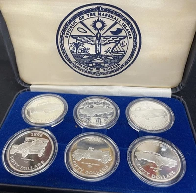 The Chevy Classics Of The Open Road $50 Silver Proof Com. Monedas .999 puras. Certificado de autenticidad Foto 1 de 4
