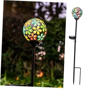 Solar Garden Lights - Mosaic Solar Lights Outdoor Decor Pathway Light - Picture 1 of 8