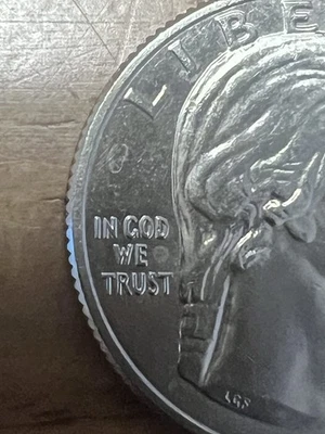 ERROR Rare Coin  2023 P -Jovita Idar women’s quarter reads  “In Cod We Trust” - Image 1 of 3