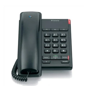 BT Converse 2100 Wall Mountable Corded Home Office Telephone In Black NEW - Picture 1 of 3