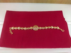 Gold Forming Plated Bracelet Raksha Bandhan Gift Bracelets For Men - Picture 1 of 4