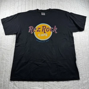 Camiseta De Colección 1992 Rez Rock Café Puntada Única Oneita XL Hecha en EE. UU. Gráfico Negro - Imagen 1 de 11