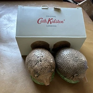 Bin Cath Kidston Vintage Hedgehog Salt And Pepper Set VGC - Picture 1 of 8
