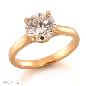 Ring Solitär Diamant 750/- Gelbgold 1 Brillant 2,0 ct. LG RW56 by Menze (22919) - Bild 1 von 10