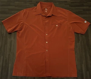 Kuhl Renegade Shirt Mens L Rust Tufflex Pocket Comfort Stretch Button Up Outdoor - Picture 1 of 15