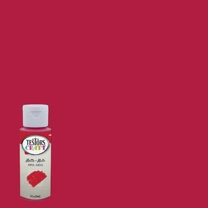 Testors 2 Oz. Acrylic Matte Craft Paint, Stop Sign 292429A Testors 292429A - Picture 1 of 2