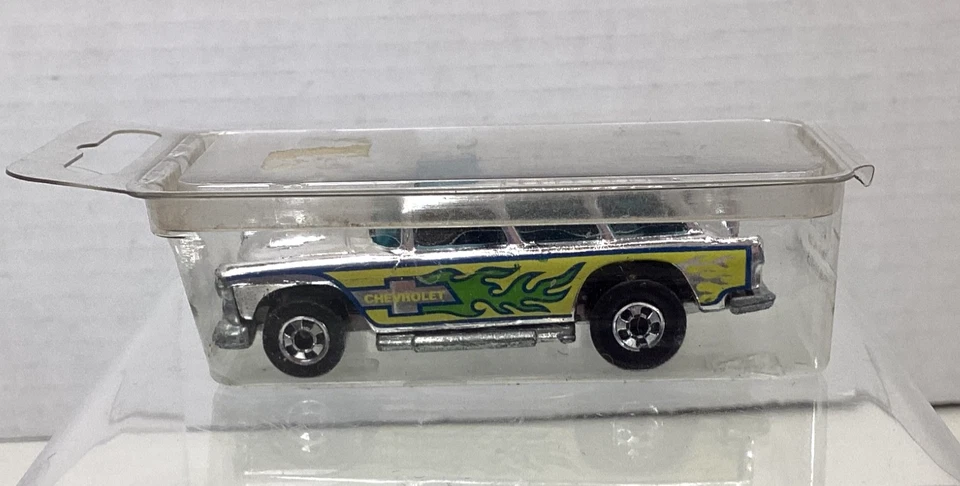 Hot Wheels Alive '55 Chevy Nomad Die Cast Car 1969 Super Chrome Sealed Package - Image 1 of 4